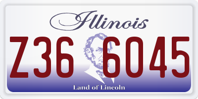 IL license plate Z366045