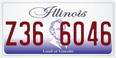 IL license plate Z366046