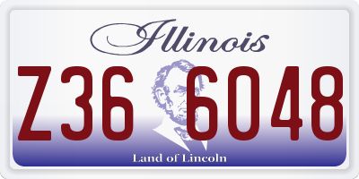 IL license plate Z366048