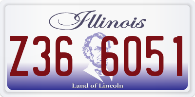 IL license plate Z366051