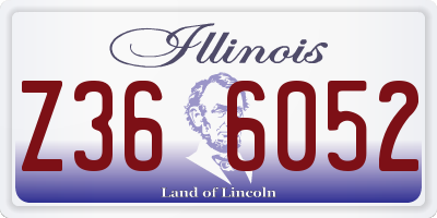 IL license plate Z366052