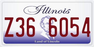 IL license plate Z366054