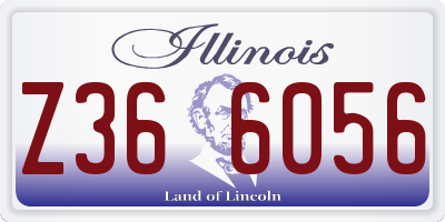 IL license plate Z366056