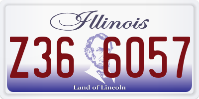 IL license plate Z366057