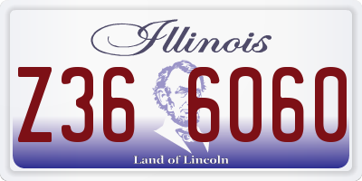 IL license plate Z366060
