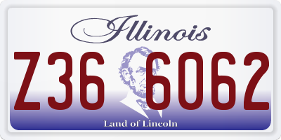 IL license plate Z366062