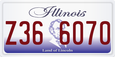 IL license plate Z366070