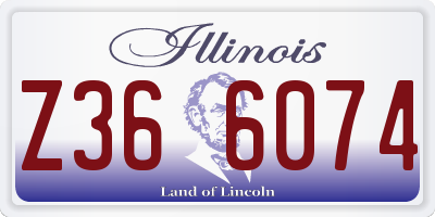 IL license plate Z366074