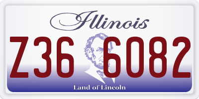 IL license plate Z366082