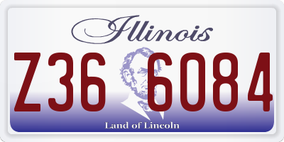 IL license plate Z366084