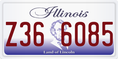 IL license plate Z366085