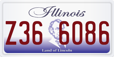 IL license plate Z366086