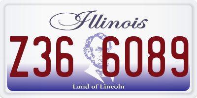 IL license plate Z366089