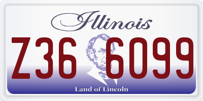 IL license plate Z366099