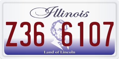 IL license plate Z366107