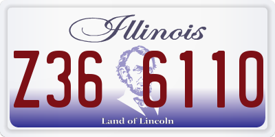 IL license plate Z366110
