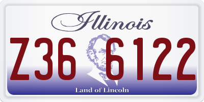 IL license plate Z366122