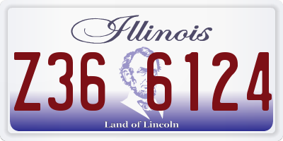 IL license plate Z366124