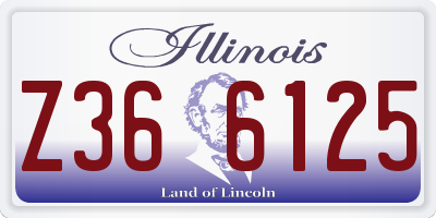 IL license plate Z366125