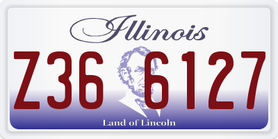 IL license plate Z366127