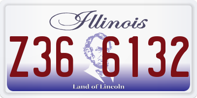 IL license plate Z366132