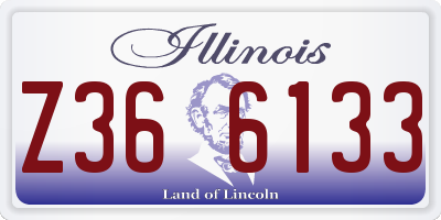 IL license plate Z366133
