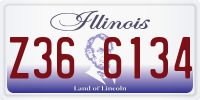 IL license plate Z366134