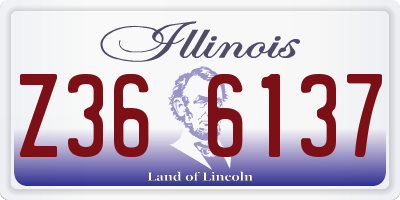 IL license plate Z366137
