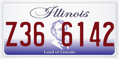 IL license plate Z366142