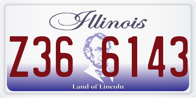 IL license plate Z366143