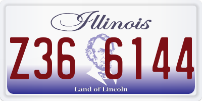 IL license plate Z366144