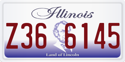 IL license plate Z366145