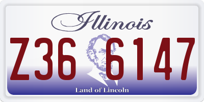 IL license plate Z366147