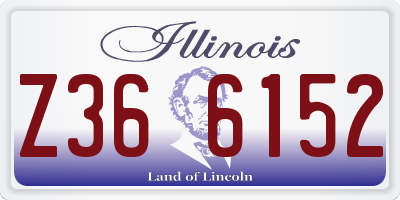 IL license plate Z366152