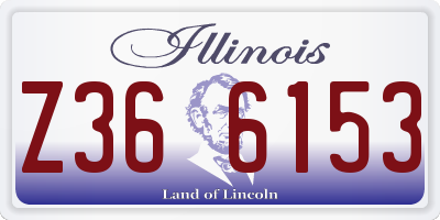 IL license plate Z366153