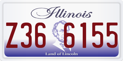 IL license plate Z366155