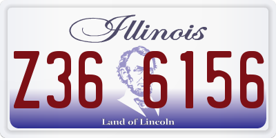 IL license plate Z366156