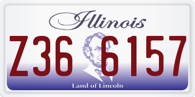 IL license plate Z366157