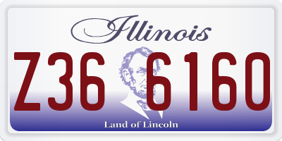 IL license plate Z366160