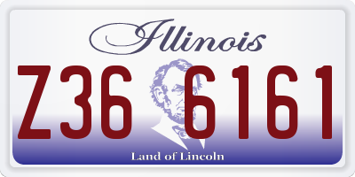 IL license plate Z366161