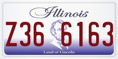 IL license plate Z366163
