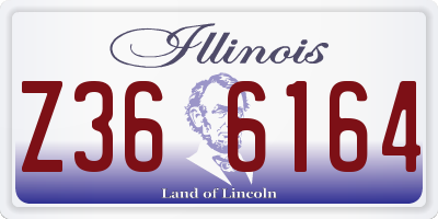 IL license plate Z366164