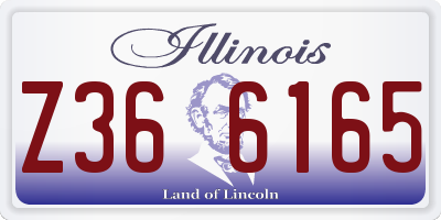 IL license plate Z366165