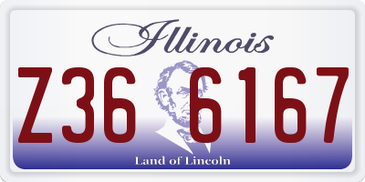 IL license plate Z366167
