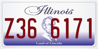 IL license plate Z366171