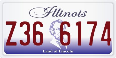 IL license plate Z366174