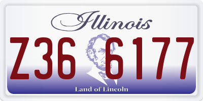 IL license plate Z366177
