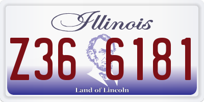 IL license plate Z366181
