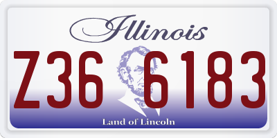 IL license plate Z366183
