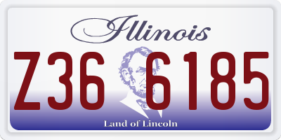 IL license plate Z366185
